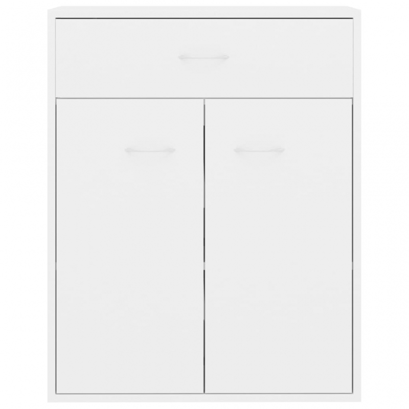 Sideboard Hochglanz-Weiß 60x30x75 cm Holzwerkstoff