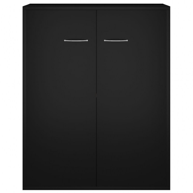Sideboard Schwarz 60x30x75 cm Holzwerkstoff