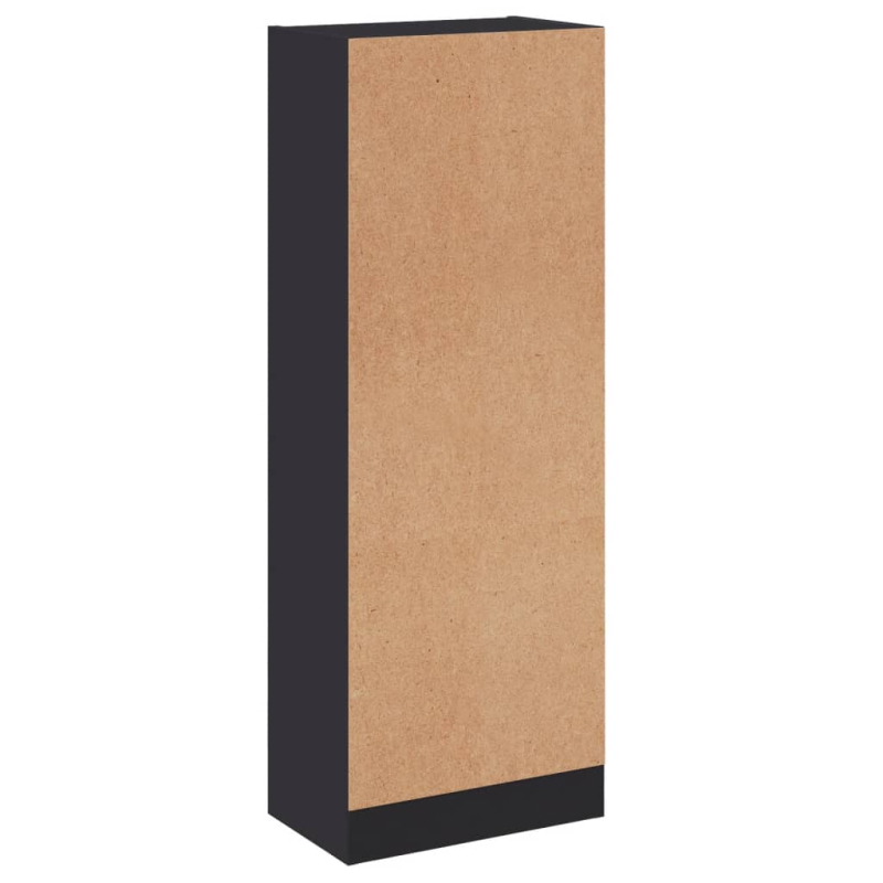 Bücherregal 3 Fächer Grau 40x24x109 cm Holzwerkstoff