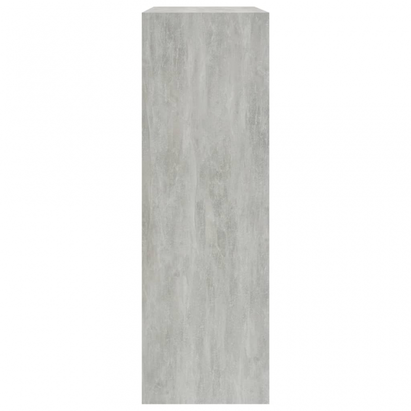 Bücherregal Betongrau 60x24x76 cm Holzwerkstoff