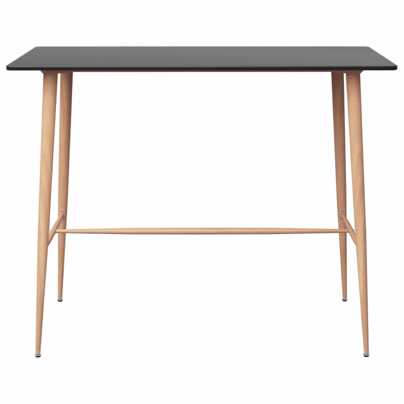 Bartisch Schwarz 120x60x105 cm