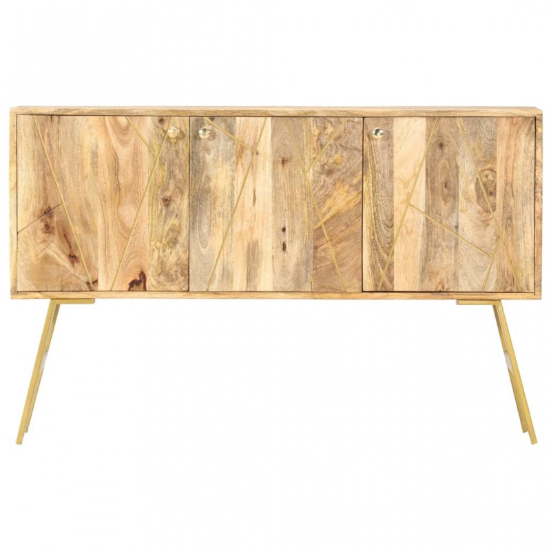 Sideboard 118x30x75 cm Massivholz Mango