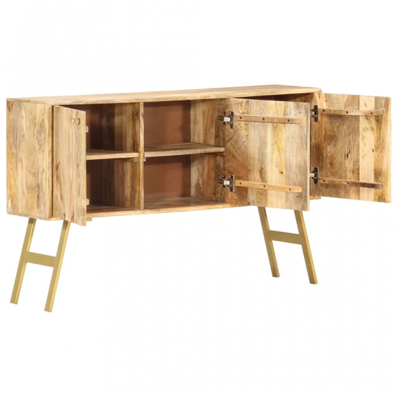 Sideboard 118x30x75 cm Massivholz Mango