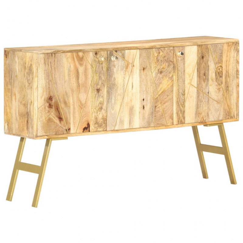 Sideboard 118x30x75 cm Massivholz Mango