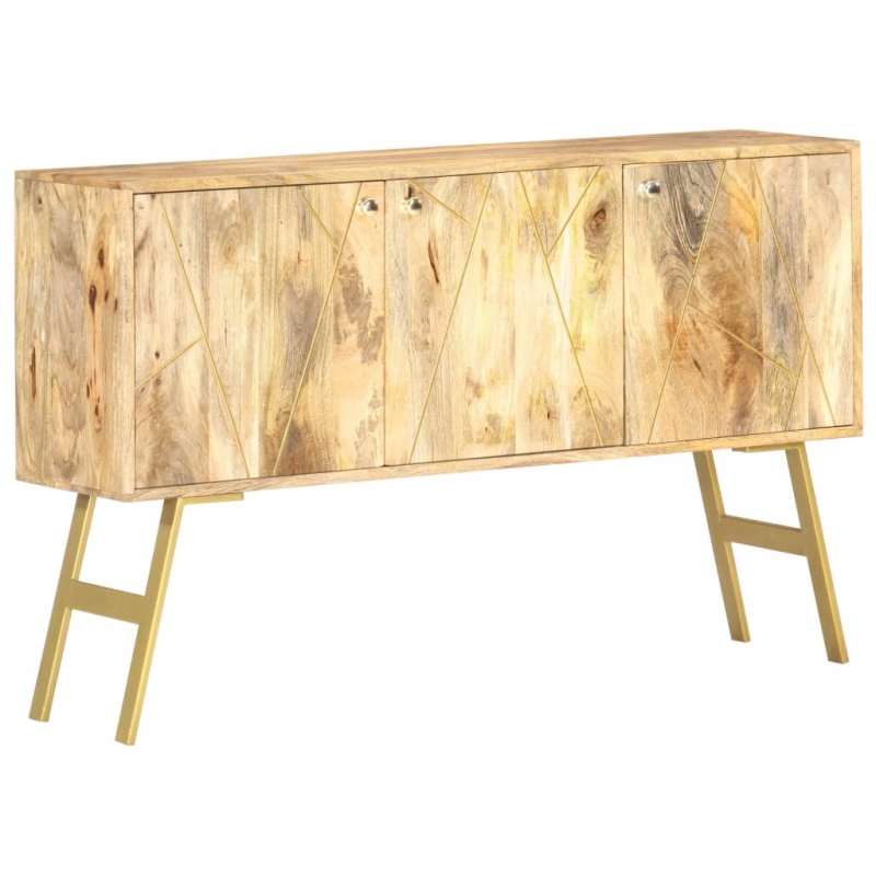 Sideboard 118x30x75 cm Massivholz Mango