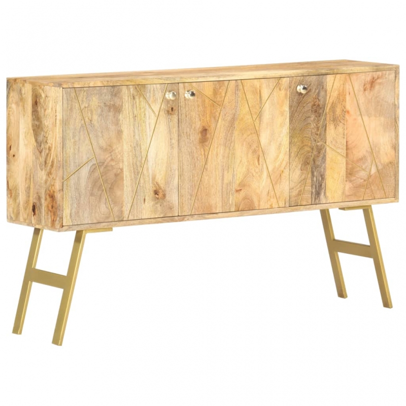 Sideboard 118x30x75 cm Massivholz Mango