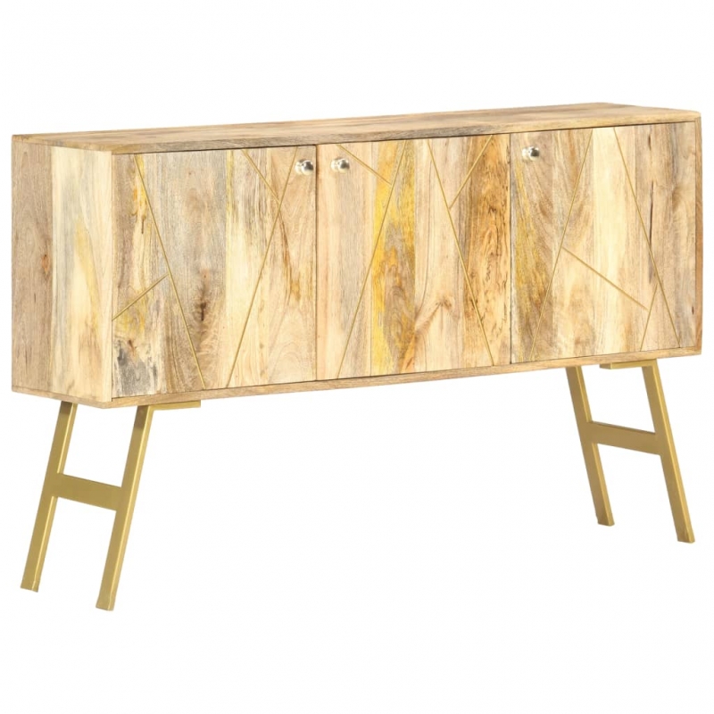 Sideboard 118x30x75 cm Massivholz Mango