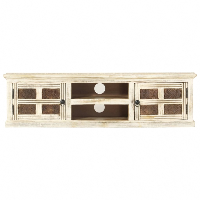 TV-Schrank 130×30×36 cm Massivholz Mango