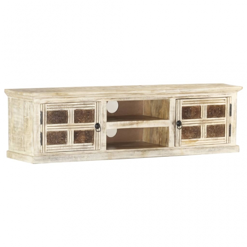 TV-Schrank 130×30×36 cm Massivholz Mango