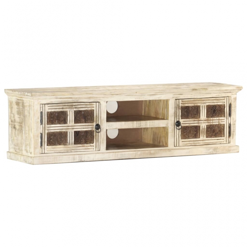 TV-Schrank 130×30×36 cm Massivholz Mango