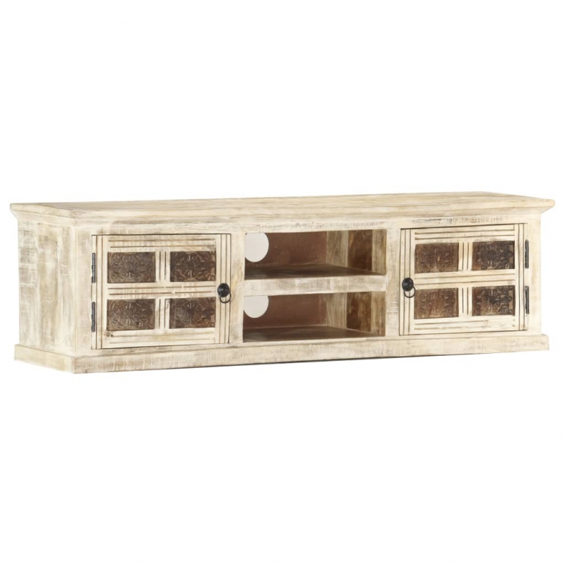 TV-Schrank 130×30×36 cm Massivholz Mango