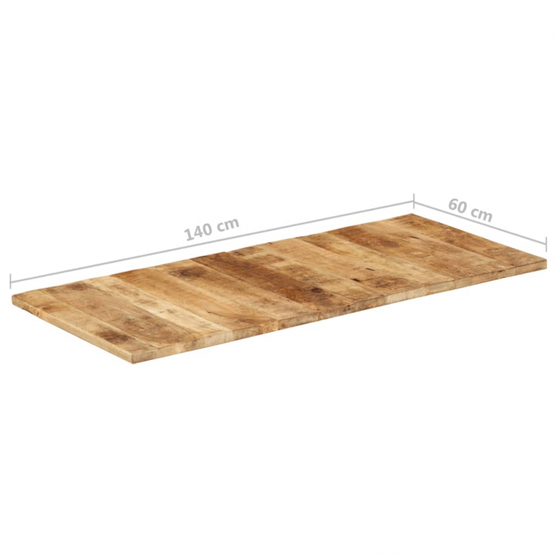 Tischplatte Massivholz Mango 25-27 mm 140x60 cm