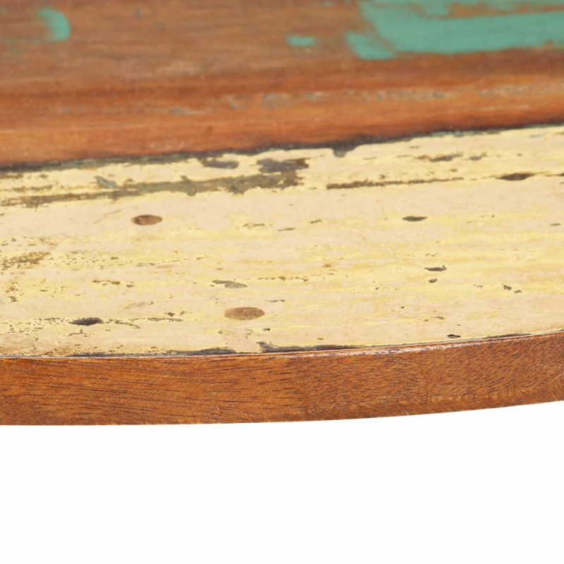 Tischplatte Rund 80 cm 15-16 mm Altholz Massiv