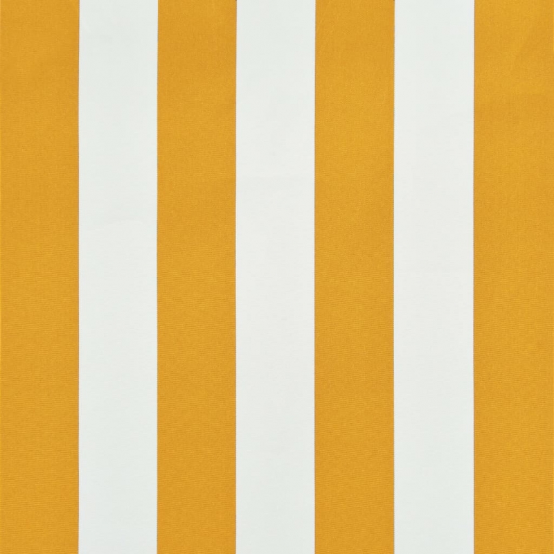 Einziehbare Markise 100×150 cm Gelb und Weiß