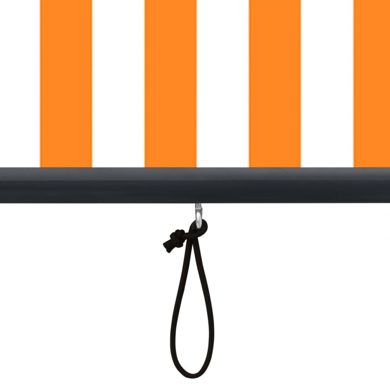 Außenrollo 60 x 250 cm Weiß und Orange