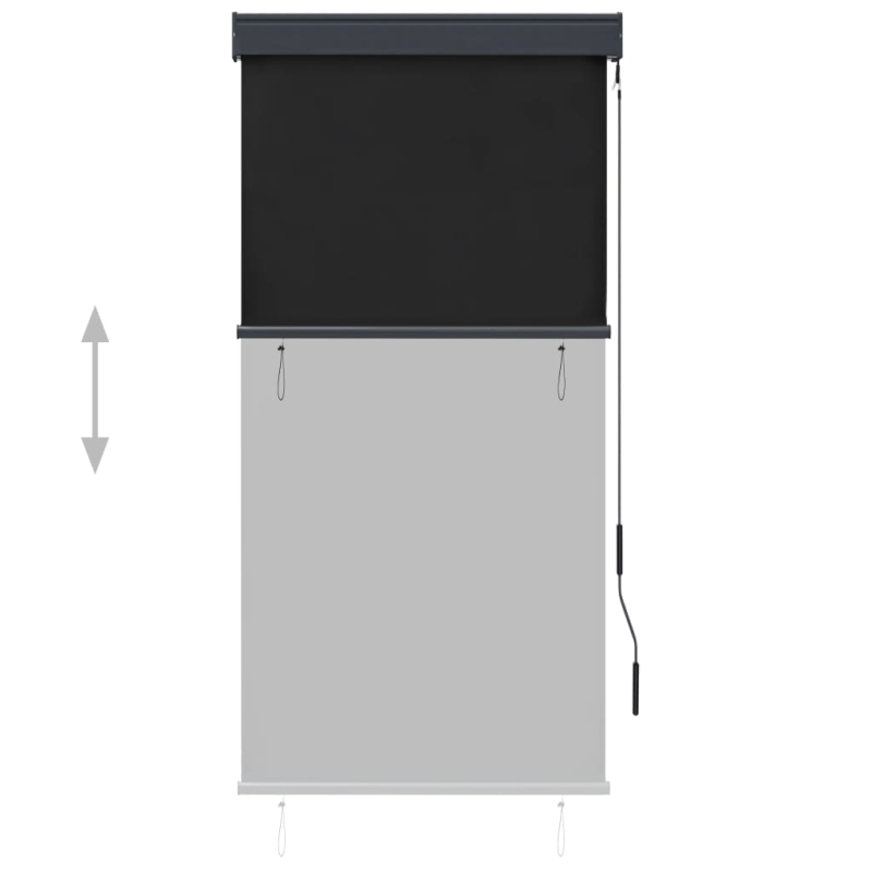 Außenrollo 80 x 250 cm Anthrazit