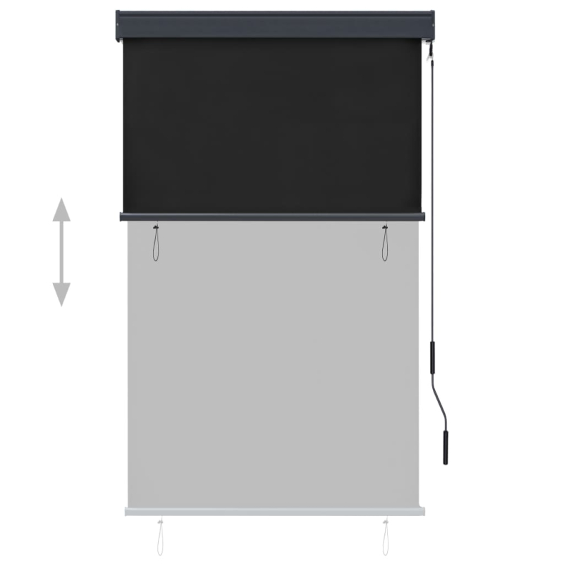 Außenrollo 100 x 250 cm Anthrazit