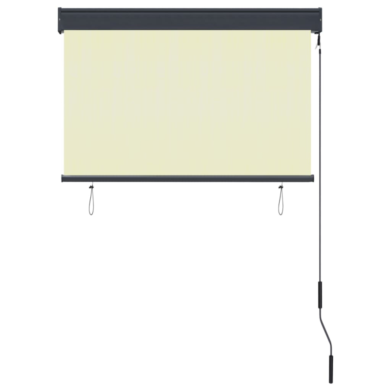 Außenrollo 100 x 250 cm Cremeweiß