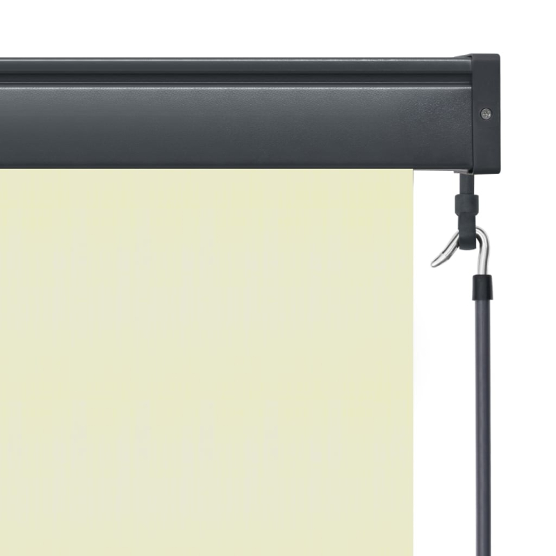 Außenrollo 120 x 250 cm Cremeweiß