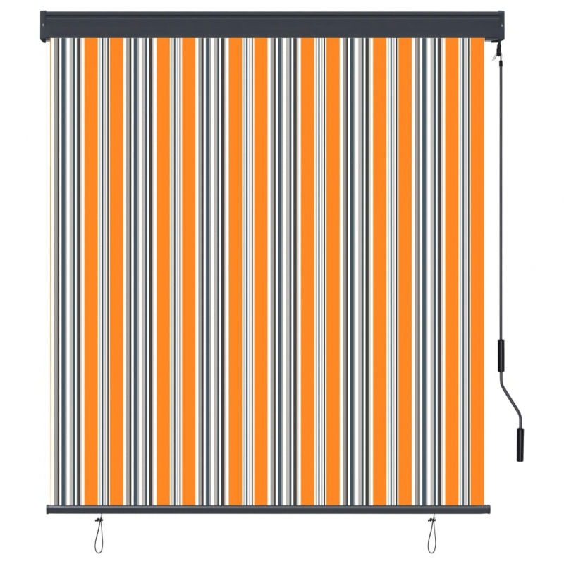 Außenrollo 140x250 cm Gelb und Blau