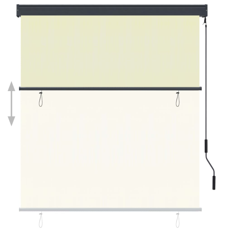 Außenrollo 140x250 cm Creme
