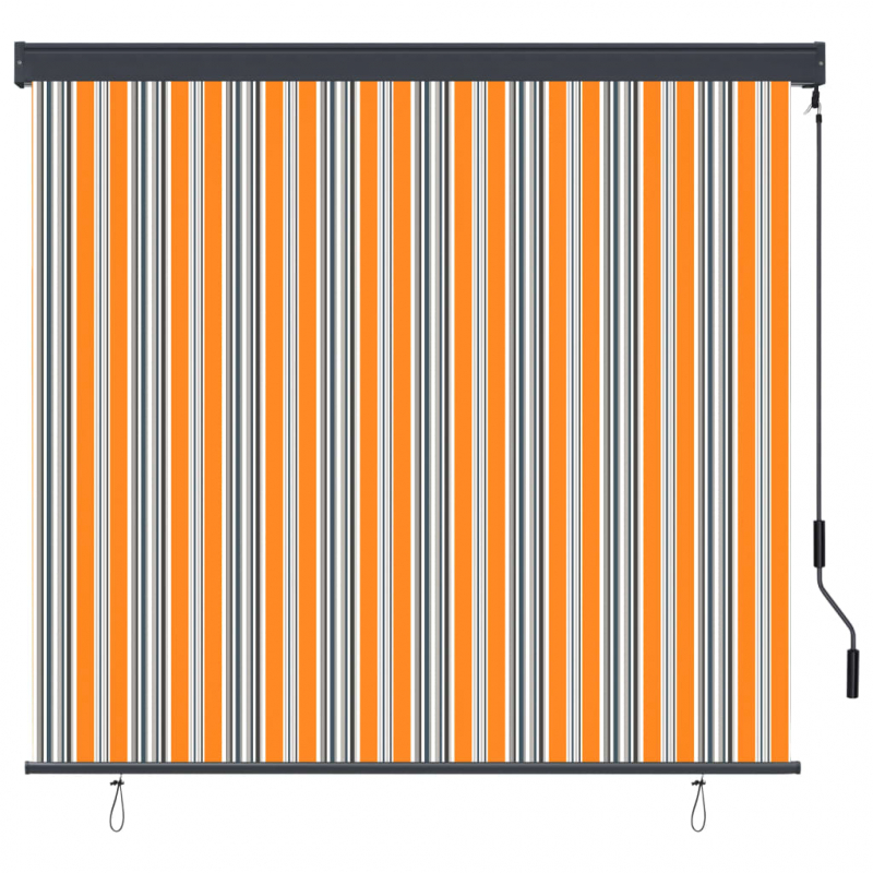 Außenrollo 160x250 cm Gelb und Blau
