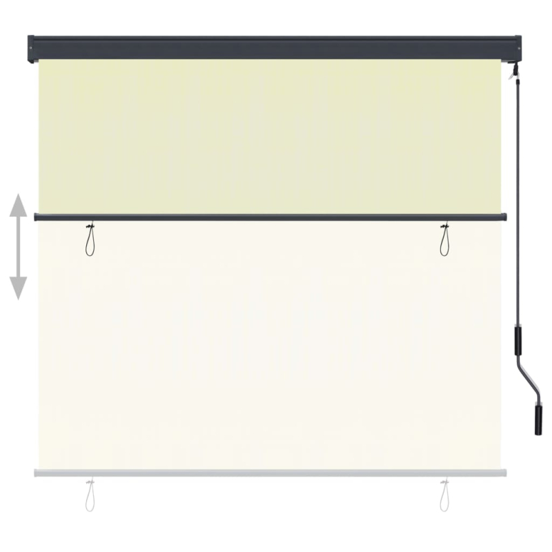 Außenrollo 160x250 cm Creme