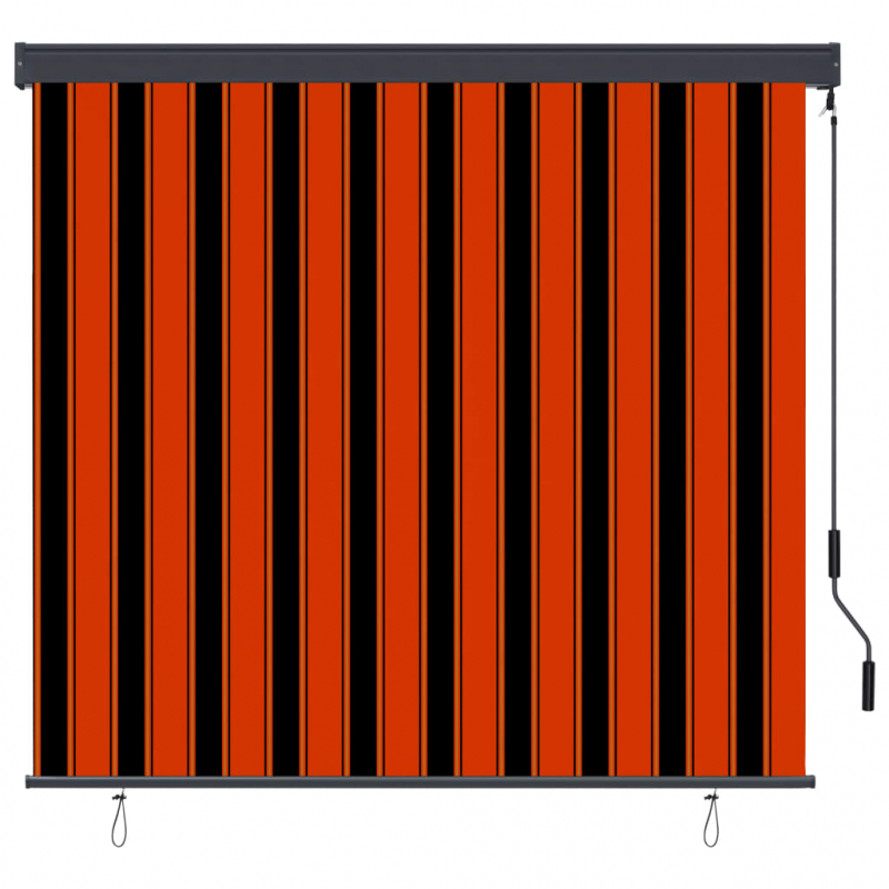 Außenrollo 160x250 cm Orange und Braun