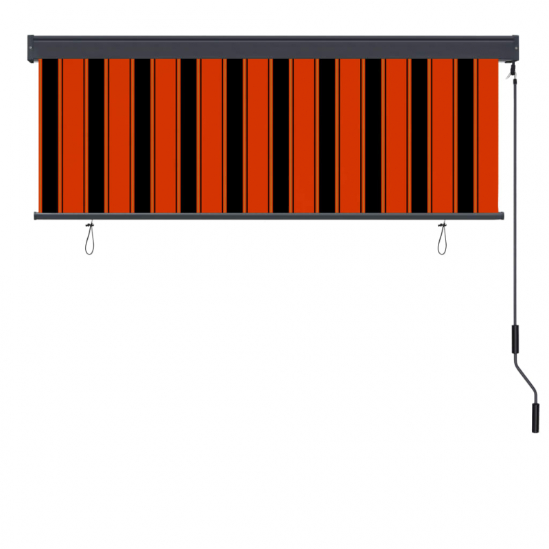 Außenrollo 160x250 cm Orange und Braun