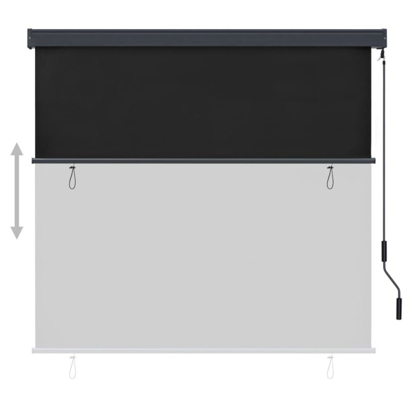 Außenrollo 170 x 250 cm Anthrazit