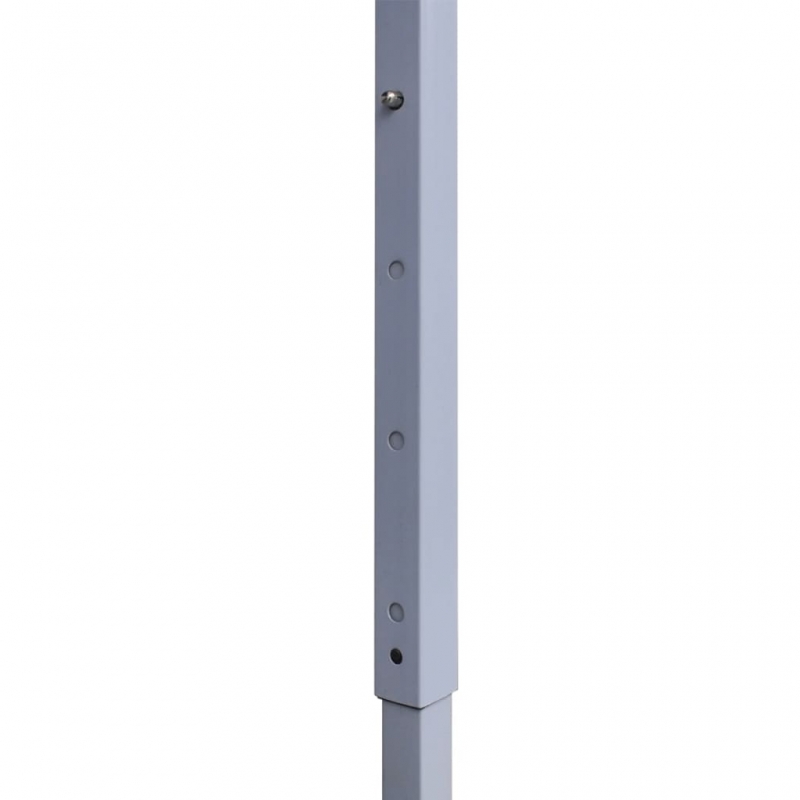 Profi-Partyzelt Faltbar mit 4 Seitenwänden 2×2m Stahl Weiß