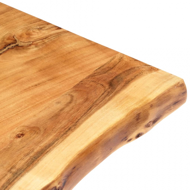 Tischplatte Massivholz Akazie 58x(50-60)x2,5 cm