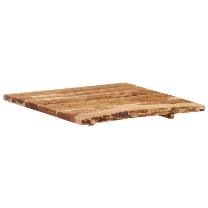 Tischplatte Massivholz Akazie 58x(50-60)x2,5 cm