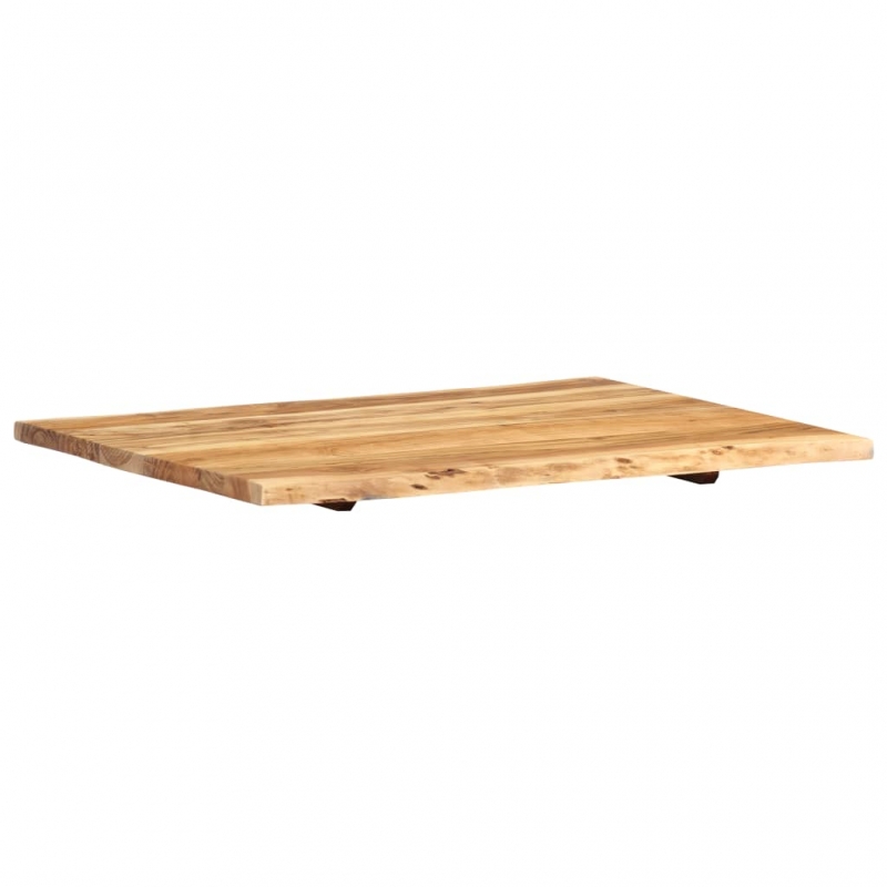 Tischplatte Massivholz Akazie 80x(50-60)x2,5 cm