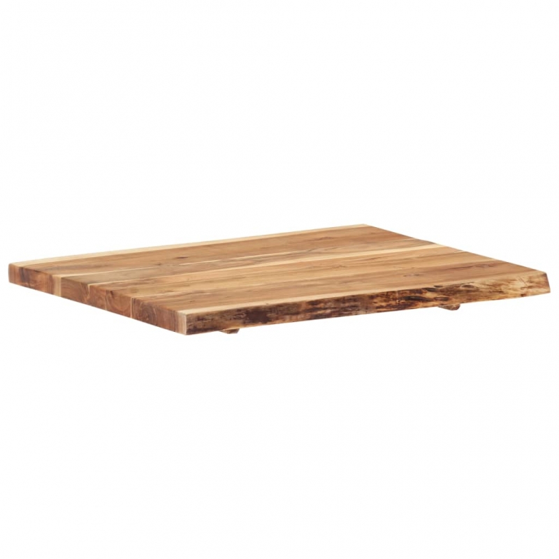 Tischplatte Massivholz Akazie 80x(50-60)x3,8 cm
