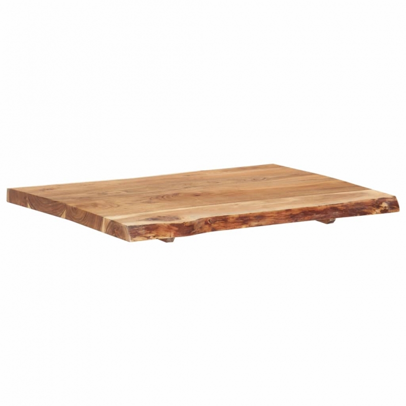 Tischplatte Massivholz Akazie 80x(50-60)x3,8 cm