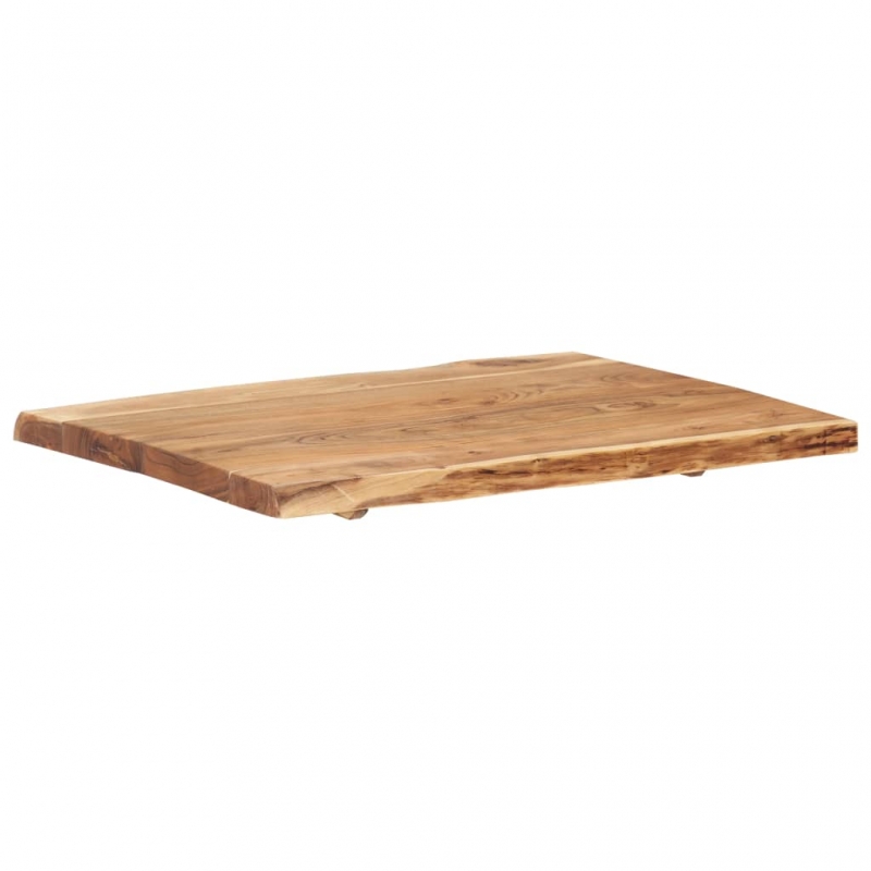Tischplatte Massivholz Akazie 80x(50-60)x3,8 cm