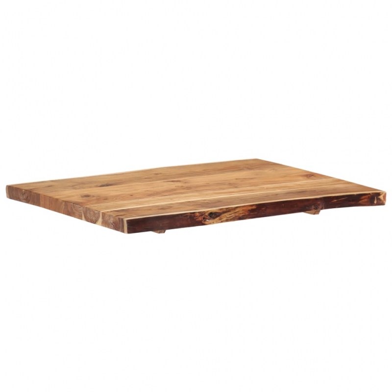 Tischplatte Massivholz Akazie 80x(50-60)x3,8 cm