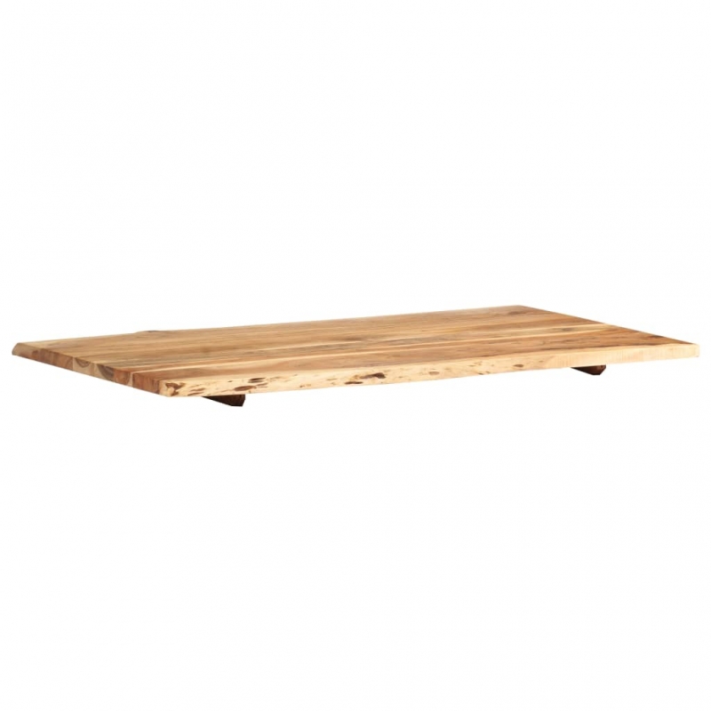 Tischplatte Massivholz Akazie 100x(50-60)x2,5 cm