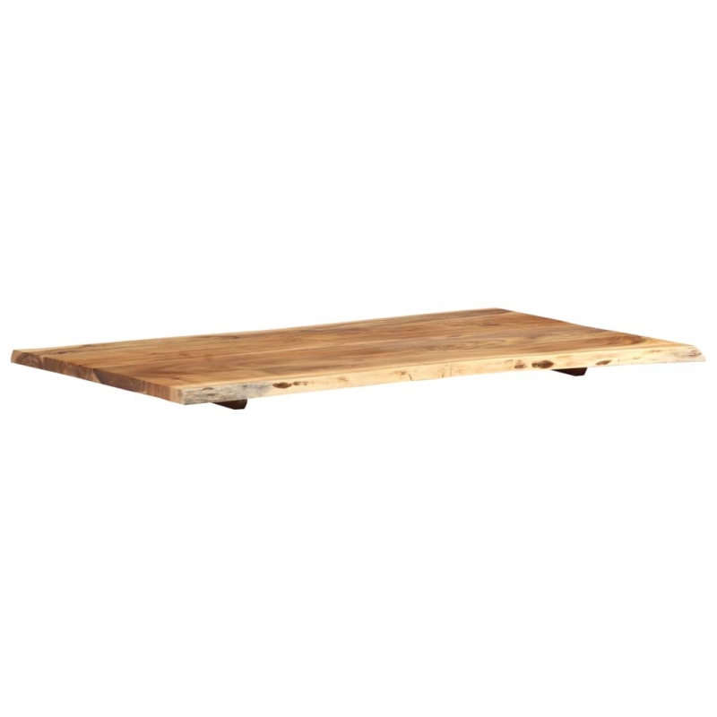 Tischplatte Massivholz Akazie 100x(50-60)x2,5 cm