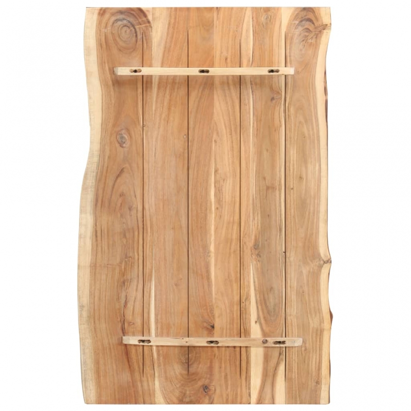 Tischplatte Massivholz Akazie 100x(50-60)x3,8 cm