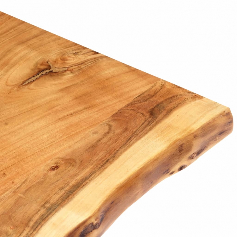 Tischplatte Massivholz Akazie 100x(50-60)x3,8 cm