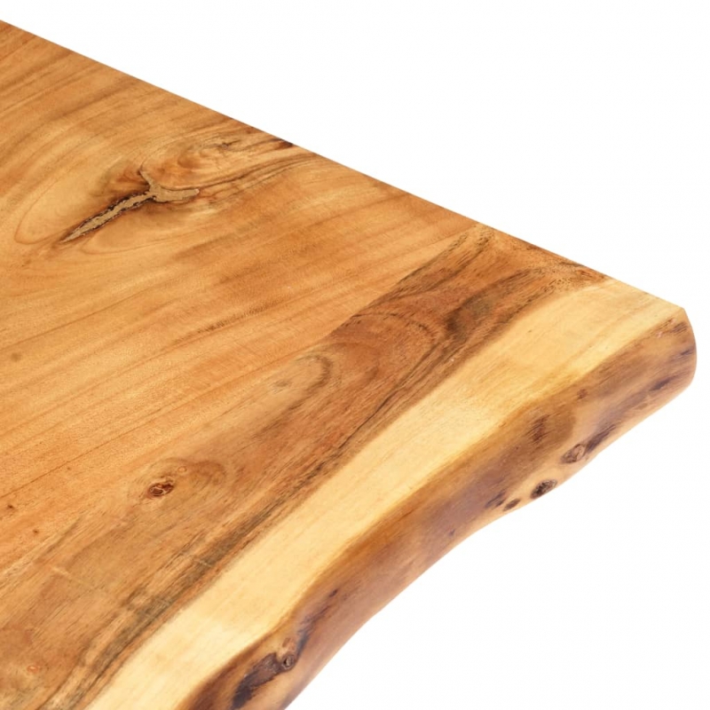 Tischplatte Massivholz Akazie 118x(50-60)x2,5 cm