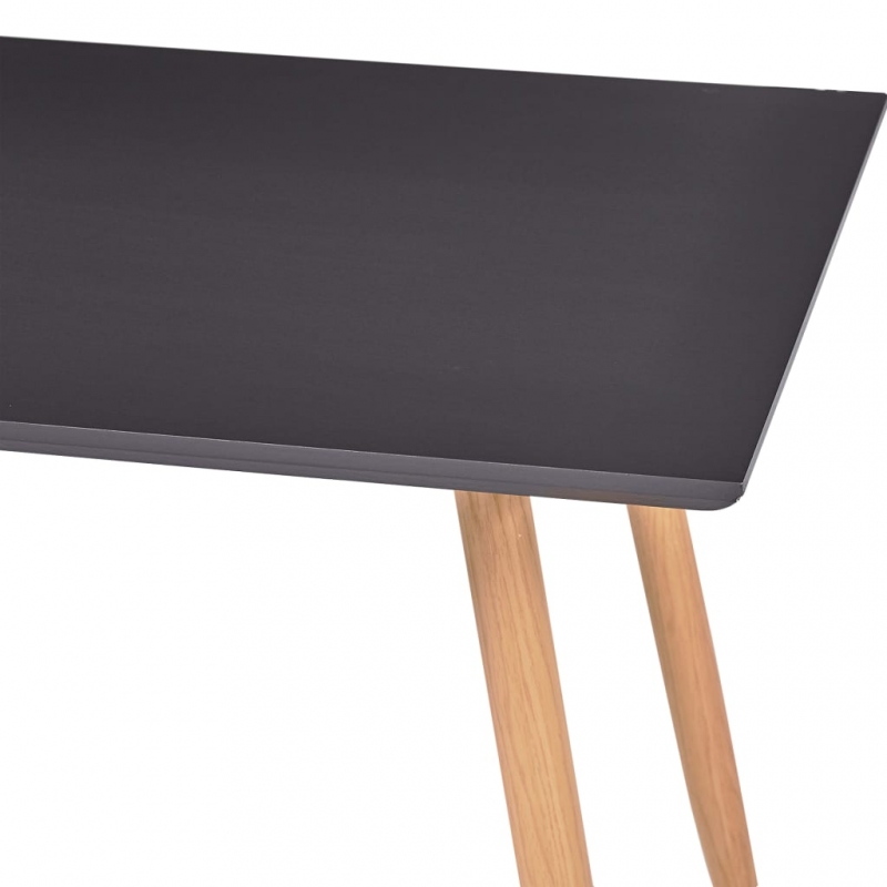 Esstisch Grau und Eichefarben 120×60×74 cm MDF