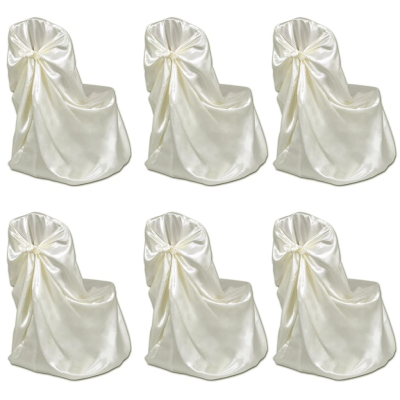 Stuhlhussen für Hochzeit Bankett 12 Stk. Creme
