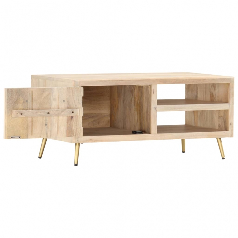 Couchtisch 90×45×40 cm Massivholz Mango