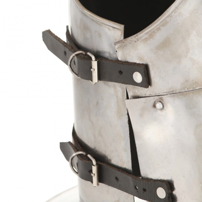 Mittelalterlicher Ritter-Brustpanzer Kürass LARP Replik Silbern Stahl