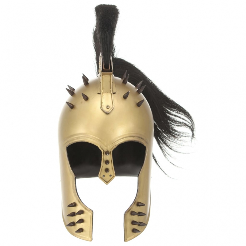 Griechischer Krieger-Helm Antik Replik für LARP Messing Stahl