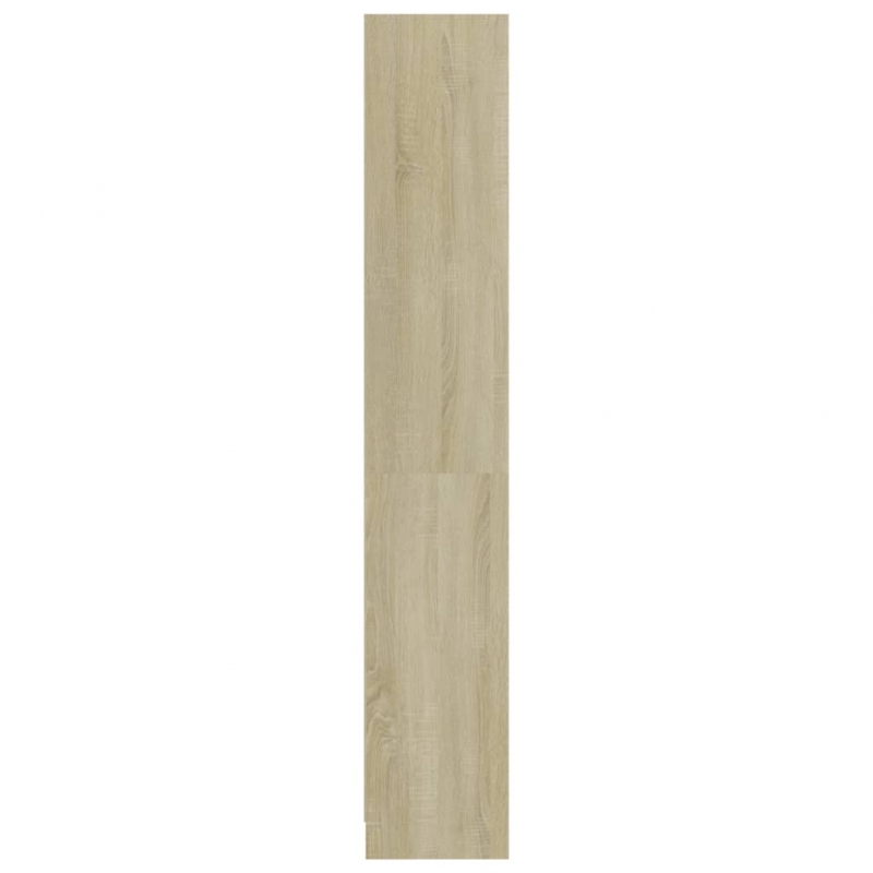Bücherregal 4 Fächer Sonoma-Eiche 80x24x142 cm Holzwerkstoff