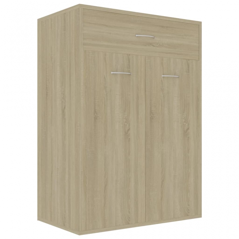 Schuhschrank Sonoma-Eiche 60x35x84 cm Holzwerkstoff